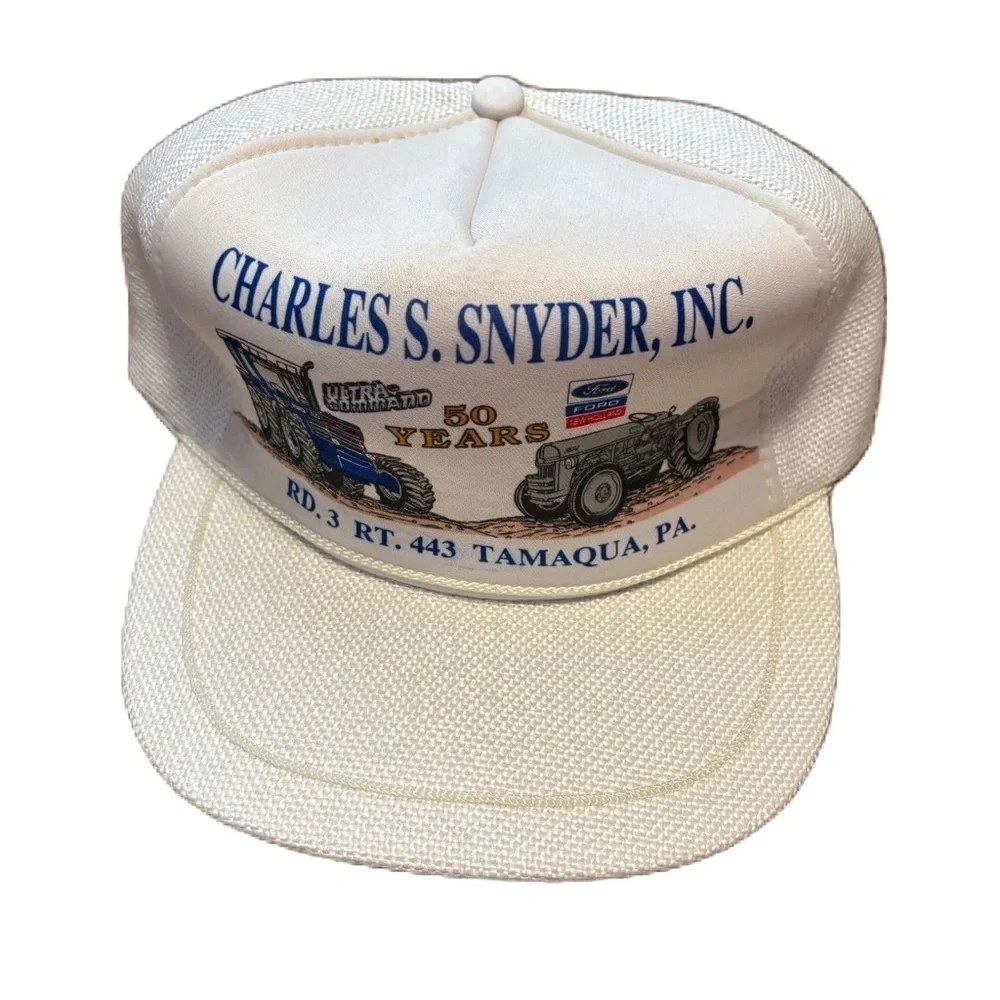 Vintage Ford New Holland Ultra Command Tractor 9N Snap Back Trucker Hat